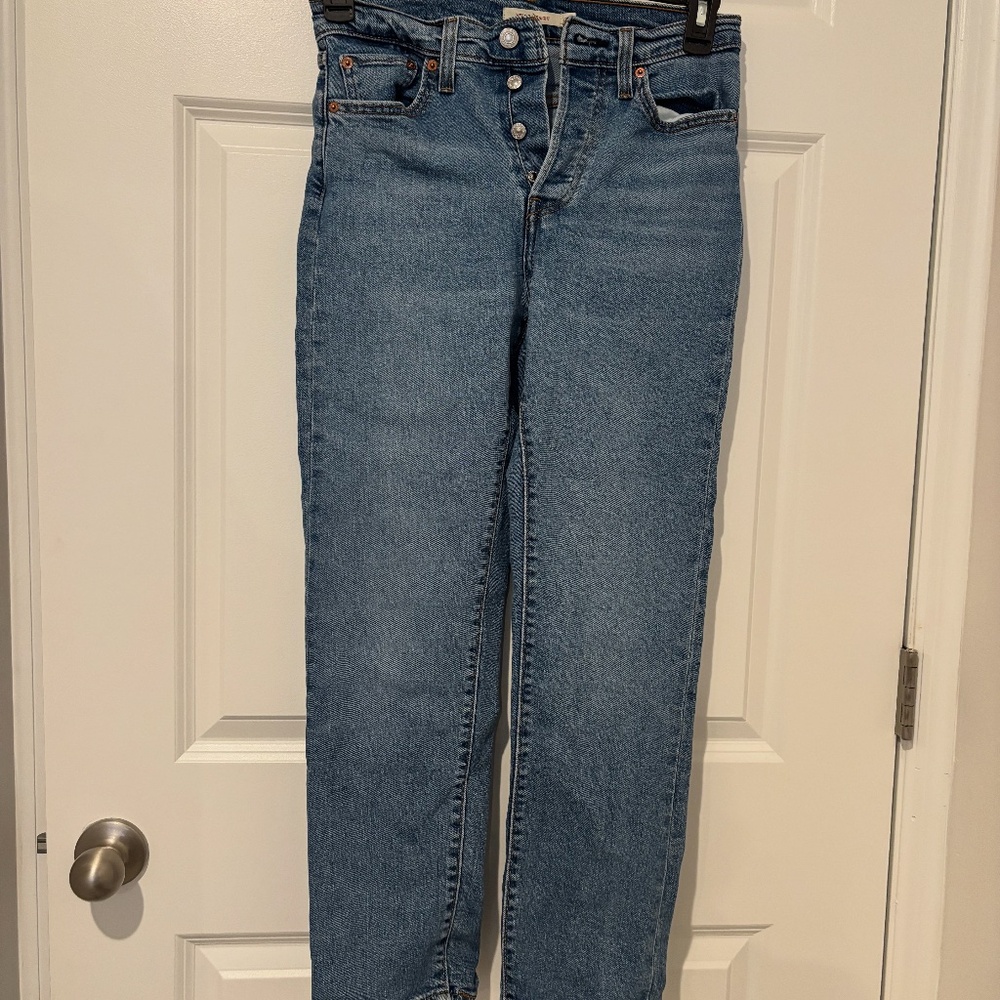 Levi's Wedgie Straight Ankle Button Fly Women's Jeans